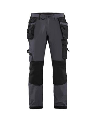 Blåkläder Werkbroek met 4-weg stretch 15221645 | Medium Grijs/Zwart | Maat 46 - 7330509723692