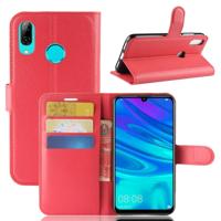 Litchi textuur horizontale Flip lederen case voor Huawei P30 lite met portemonnee & houder & kaartsleuven (rood)