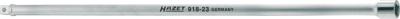 HAZET Verlengstuk 918-23 · 1/2 inch (12,5 mm) vierkant hol · 1/2 inch (12,5 mm) vierkant massief · Lengte: 575 mm