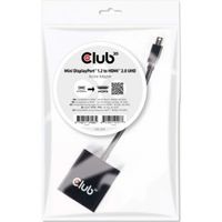 CLUB3D Mini DisplayPort 1.2 to HDMI 2.0 UHD Active Adapter