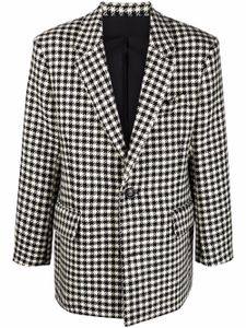 AMI Paris blazer à motif pied-de-poule - Noir