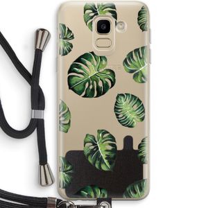 Tropische bladeren: Samsung Galaxy J6 (2018) Transparant Hoesje met koord