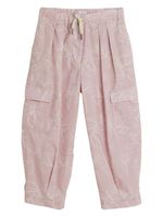 Brunello Cucinelli Kids pantalon cargo à fleurs - Rose