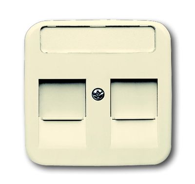 Busch-Jaeger inzetplaat voor RJ45 creme 1800-212