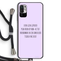 Tequila: Xiaomi Redmi Note 10 5G Transparant Hoesje met koord