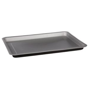 Koek/taart bakken bakvorm/bakgerei/plaat Backery Pro - metaal - anti-aanbak laag - zwart - 40 x 35cm