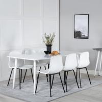 Nohr Eettafel 'Austina' MDF, 180 x 90cm, kleur Wit