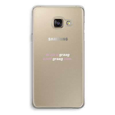 uzelf graag zien: Samsung A3 (2017) Transparant Hoesje