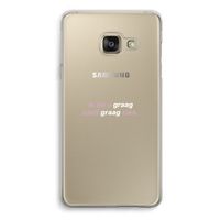 uzelf graag zien: Samsung A3 (2017) Transparant Hoesje