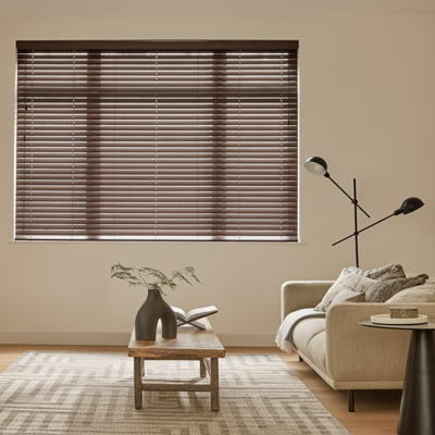 Houten jaloezieën Abachi 50mm