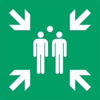 Pictogram djois verzamelplaats 300x300mm gn