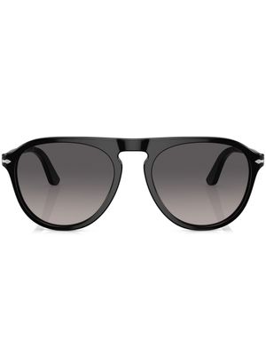 Persol lunettes de soleil teintées à monture ronde - Noir