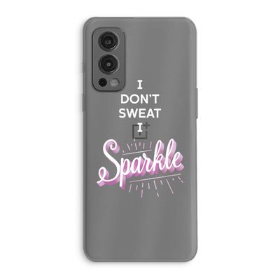 Sparkle quote: OnePlus Nord 2 5G Transparant Hoesje