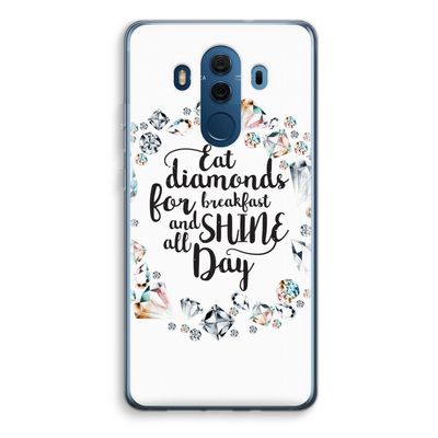 Diamonds: Huawei Mate 10 Pro Transparant Hoesje