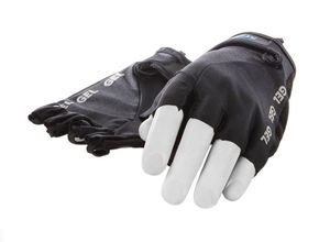 Mirage lycra handschoen maat m gel zwart korte vinger op kaart