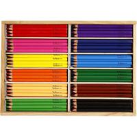 Creativ Company Kleurpotloden, vulling 5 mm, jumbo, diverse kleuren, 144 stuk/ 1 doos
