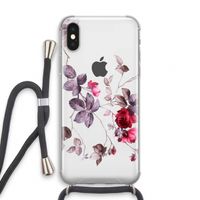 Mooie bloemen: iPhone XS Transparant Hoesje met koord