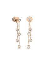 DE BEERS boucles d'oreilles Clea en or rose 18ct pavés de diamants - thumbnail