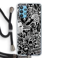 Vexx Black Mixtape: Samsung Galaxy A32 4G Transparant Hoesje met koord
