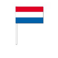 Zwaaivlaggetjes Nederland - 12 x 24 cm - handvlaggetjes - versiering - feestartikelen - thumbnail