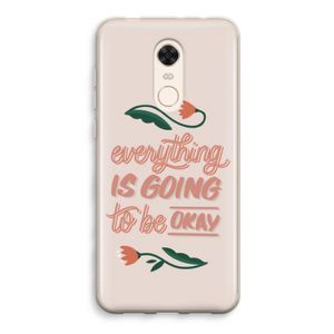 Optimistic flower girl: Xiaomi Redmi 5 Transparant Hoesje