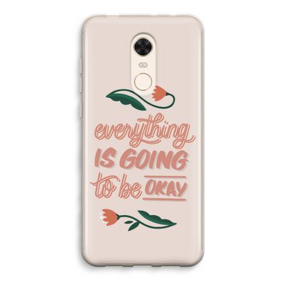 Optimistic flower girl: Xiaomi Redmi 5 Transparant Hoesje