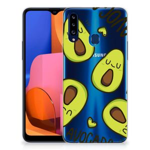 Samsung Galaxy A20s Telefoonhoesje met Naam Avocado Singing