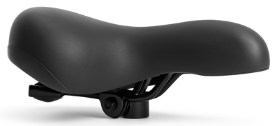 Edge Fietszadel city soft incl. zadelstrop - zwart