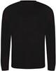 Just Cool JT002 Long Sleeve Tri-Blend T - Solid Black - XL