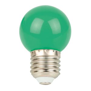 Showgear G45 E27 kunststof led-lamp voor prikkabel 1W groen