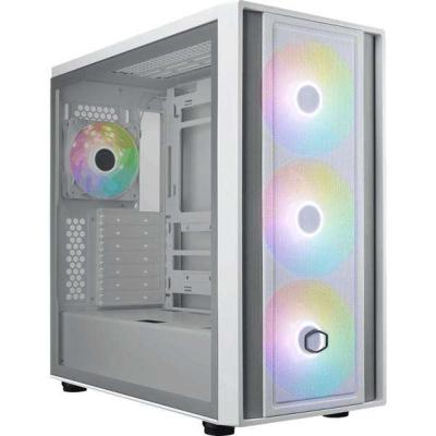 Cooler Master MB600-WGNN-S00 MasterBox 600 White, TG, eATX, 3x 140mm ARGB, 1x 120mm, USB3.2 Gen2