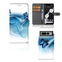 Google Pixel 7 Pro | Telefoonhoesje | Met pasjeshouder | Vlinders