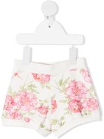 Monnalisa short à fleurs - Blanc