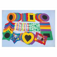 Colorations versier je eigen foam fotolijstje met zelfklevende foamstickers, set van 36