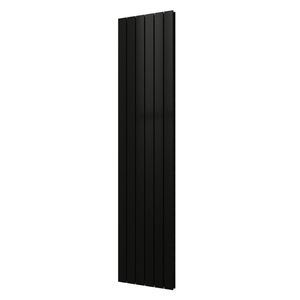Designradiator Plieger Cavallino Retto Dubbel 1287 Watt Middenaansluiting 200x45 cm Antraciet Metallic