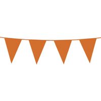 Oranje plastic buiten slinger 100 meter - Vlaggenlijnen - thumbnail