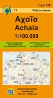 Wegenkaart - landkaart 13 Achaia - deel Peloponnesos | Anavasi