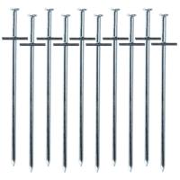 Redcliffs tentharingen - Rotspennen - 20x - zilver - metaal - 23 cm - voor harde ondergrond Redcliffs tentharingen - Rotspennen - 20x - zilver - metaal - 23 cm - voor harde ondergrond