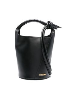 Jacquemus sac Le Petit Tourni en cuir - Noir