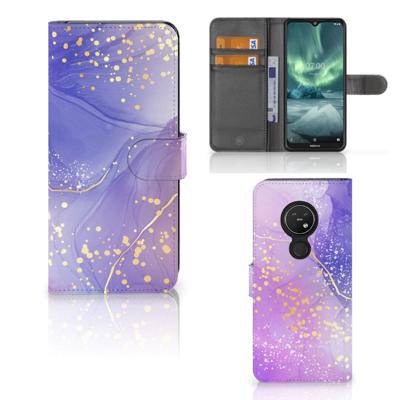 Hoesje voor Nokia 7.2 | Nokia 6.2 Watercolor Paars