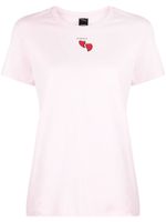 PINKO t-shirt en coton à logo imprimé - Rose