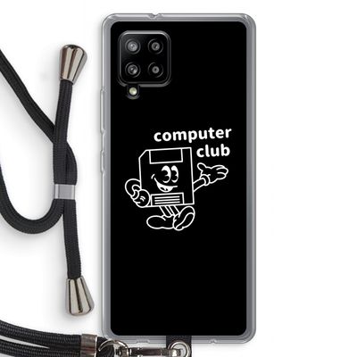 Floppyhead: Samsung Galaxy A42 5G Transparant Hoesje met koord