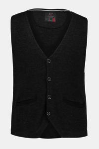Grote Maten mouwloos vest, Heren, grijs, Maat: XXL, Synthetische vezels/Wol, JP1880