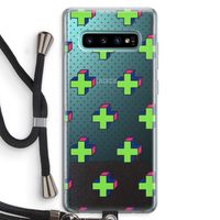 8-bit N°10: Samsung Galaxy S10 Plus Transparant Hoesje met koord