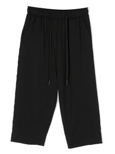 Costumein pantalon droit à lien de resserrage - Noir