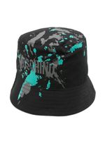 Moschino Kids bob en coton à motif cachemire - Noir