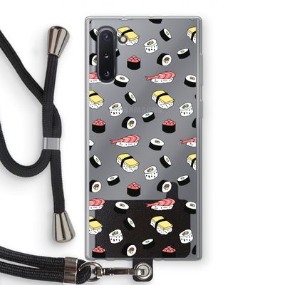 Sushi time: Samsung Galaxy Note 10 Transparant Hoesje met koord