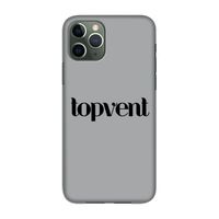 Topvent Grijs Zwart: Volledig geprint iPhone 11 Pro Hoesje