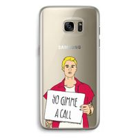 Gimme a call: Samsung Galaxy S7 Edge Transparant Hoesje