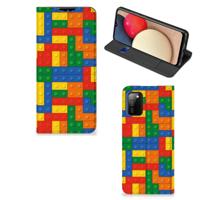 Samsung Galaxy M02s | A02s | Hoesje met Magneet | Blokken